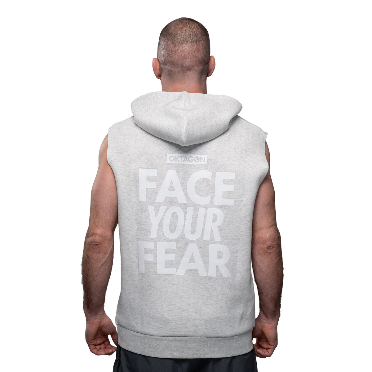 SLEEVELESS HOODIE FACE YOUR FEAR– OKTAGON Store