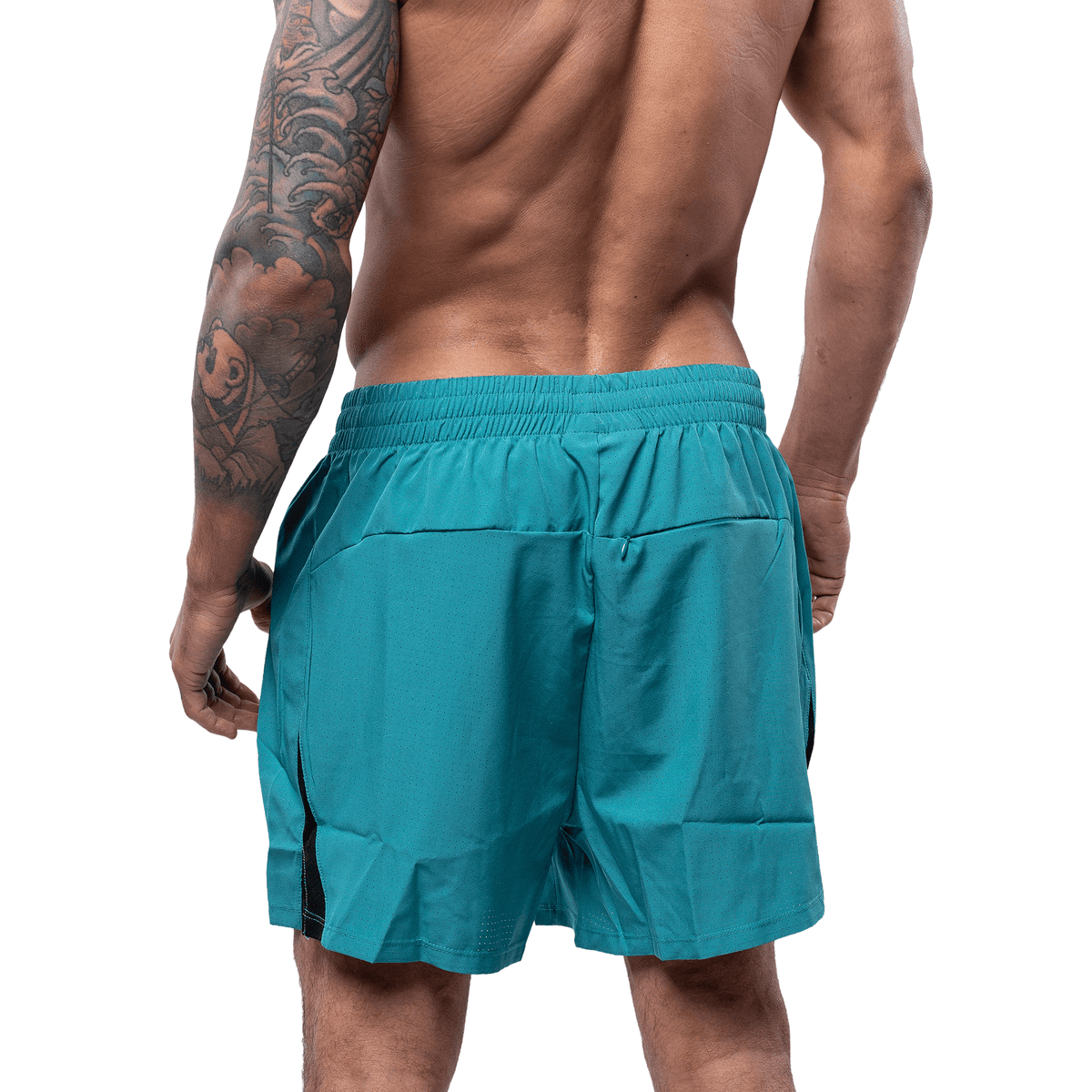 ACTIVE SHORTS OKTAGON - GREEN STRIKE - OKTAGON MMA Store