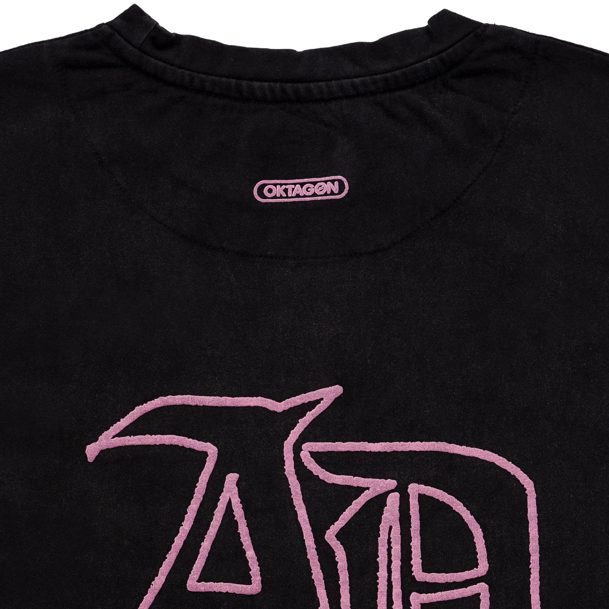 Alina Dalaslan "AD" Monogram Black Tee - OKTAGON Store