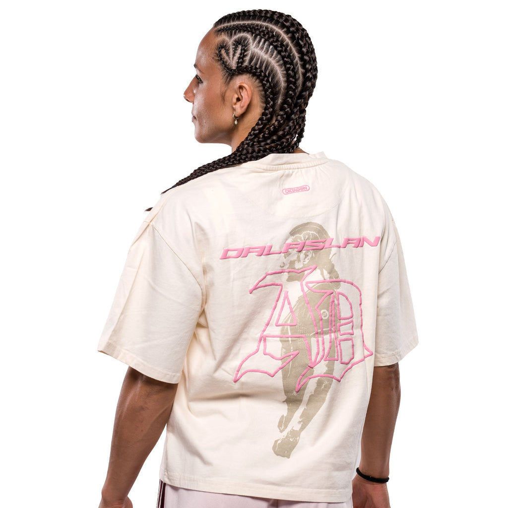 Alina Dalaslan "AD" Signature White Tee - OKTAGON Store