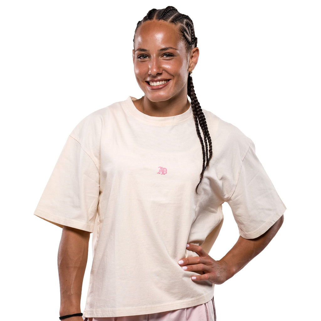 Alina Dalaslan "AD" Signature White Tee - OKTAGON Store
