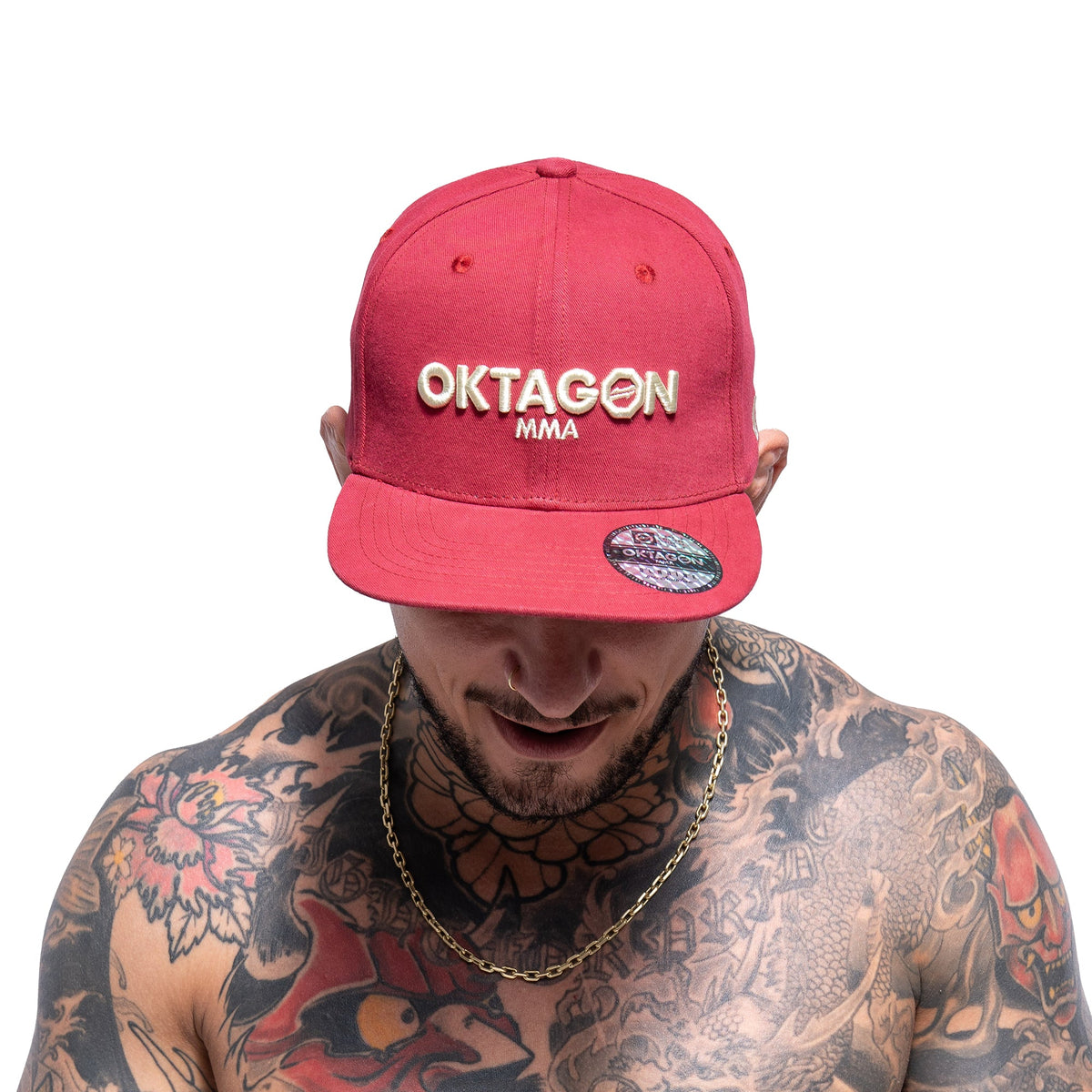 CAP BURGUNDY SNAPBACK - OKTAGON MMA Store