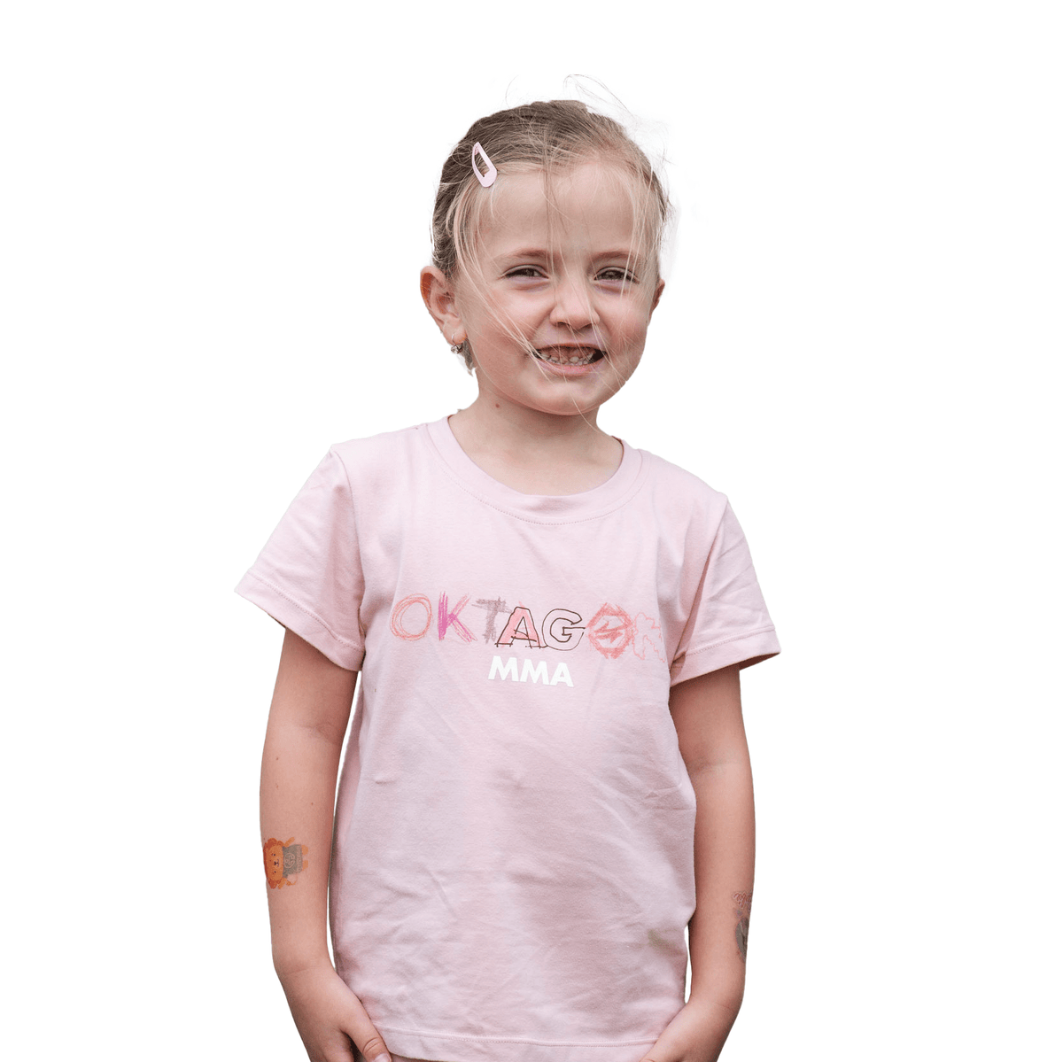 CHILDREN'S T - SHIRT BABY PINK - OKTAGON MMA Store