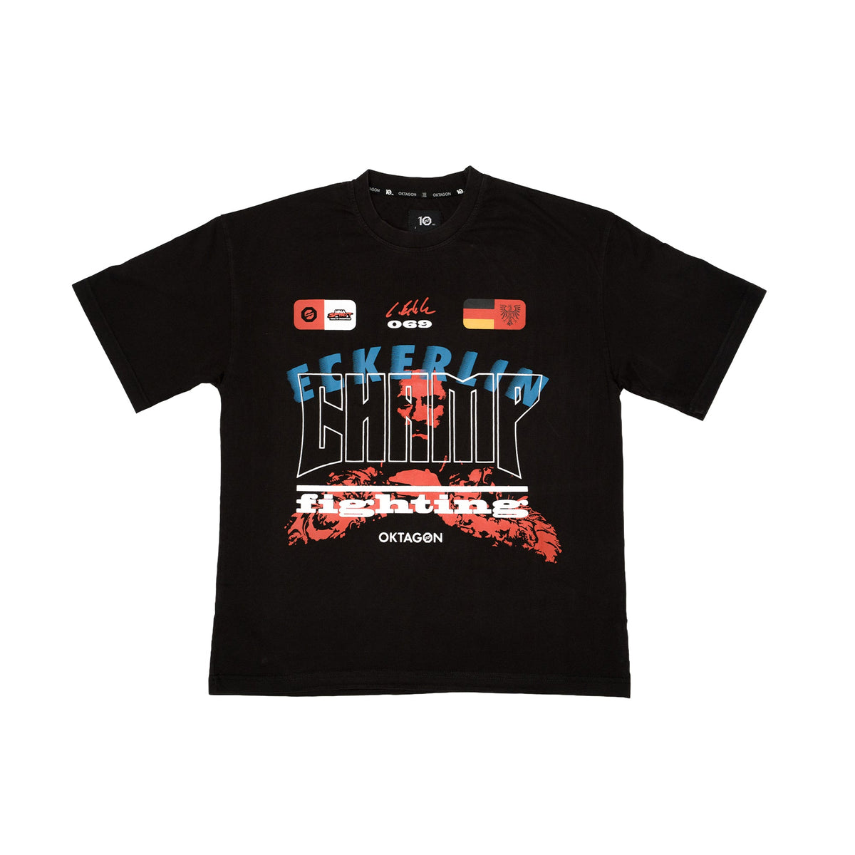 CHRISTIAN ECKERLIN "SIGNATURE" T-SHIRT - BLUE - OKTAGON Store