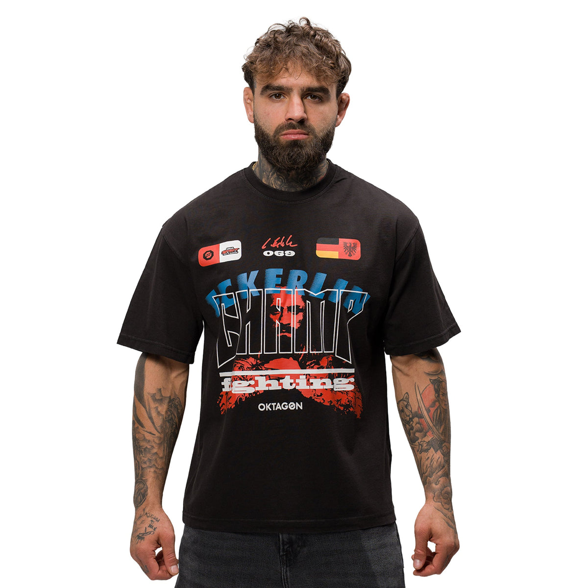 CHRISTIAN ECKERLIN "SIGNATURE" T-SHIRT - BLUE - OKTAGON Store