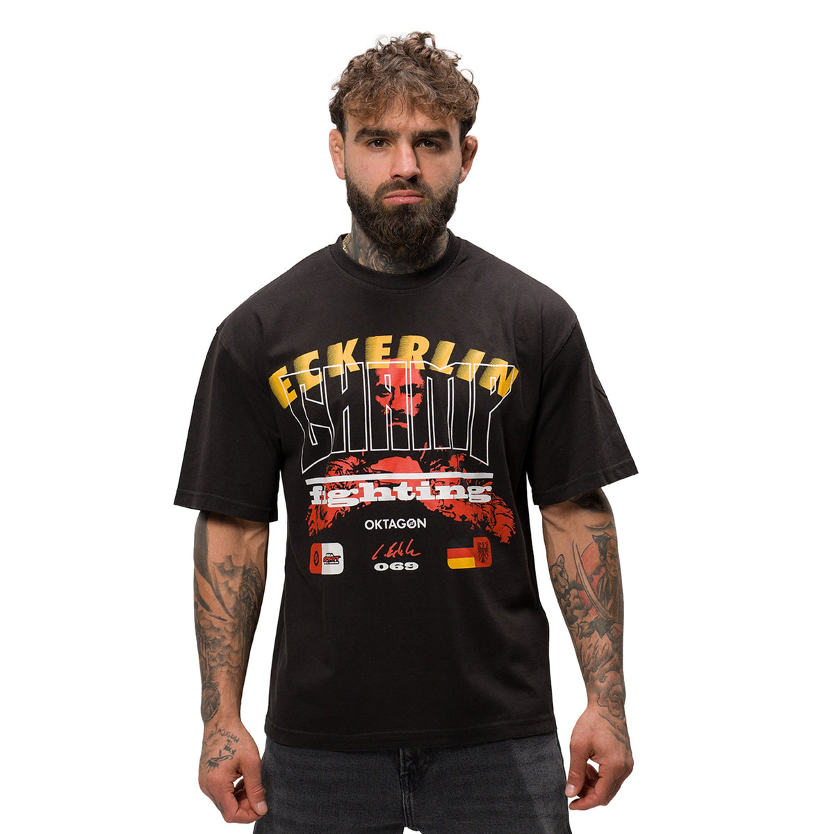 CHRISTIAN ECKERLIN "SIGNATURE" T-SHIRT - YELLOW - OKTAGON Store