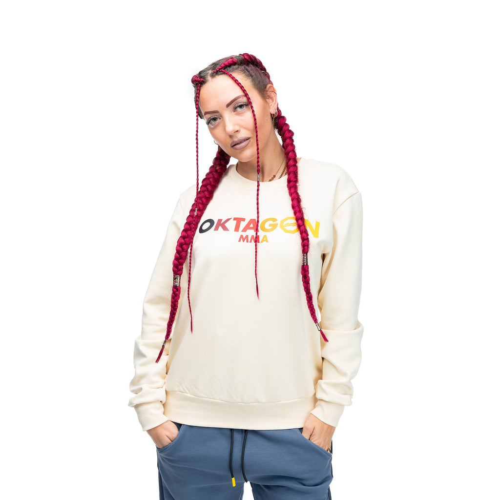 CREWNECK GERMAN FLAG BEIGE - OKTAGON MMA Store