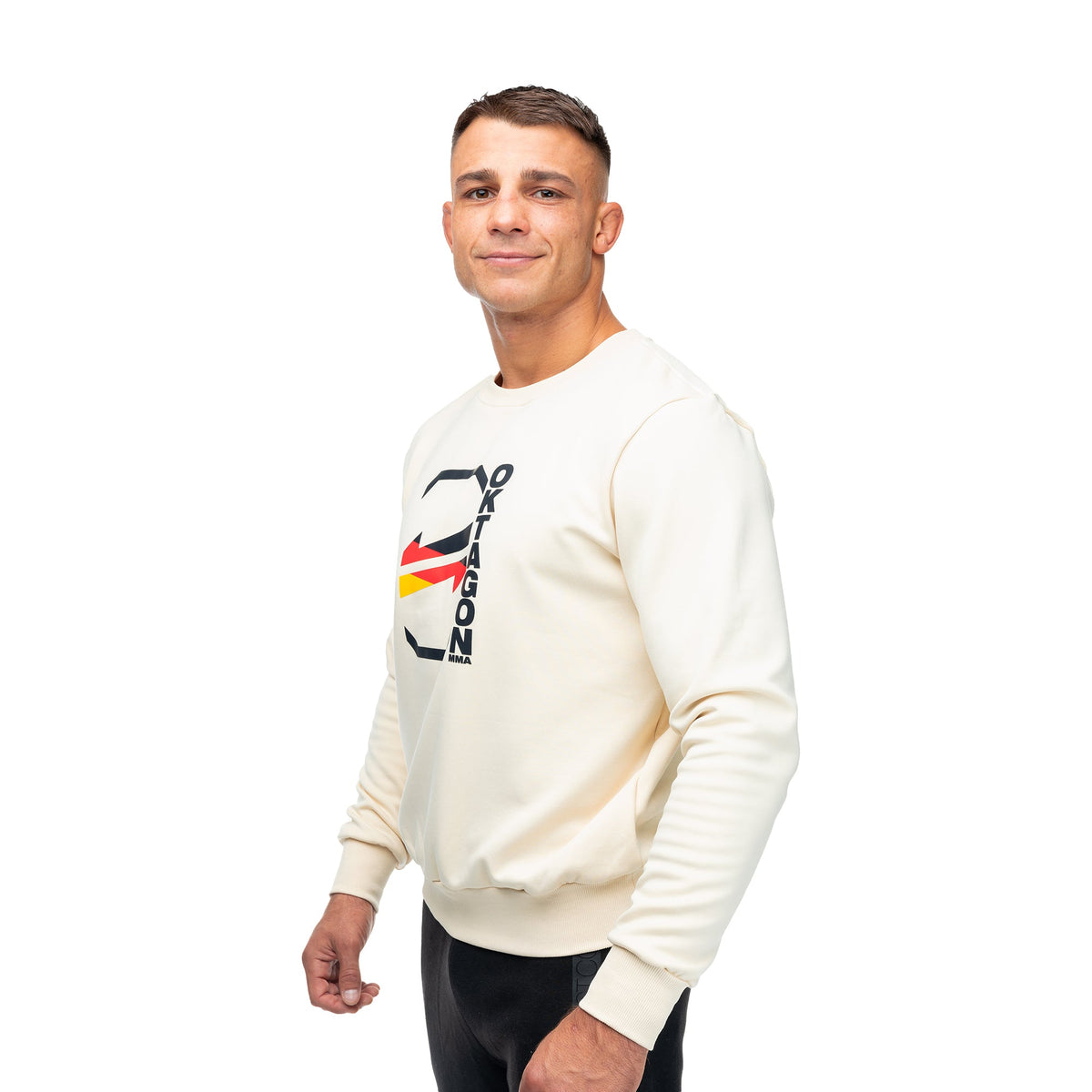 CREWNECK DEUTSCHLAND BEIGE– OKTAGON MMA Store
