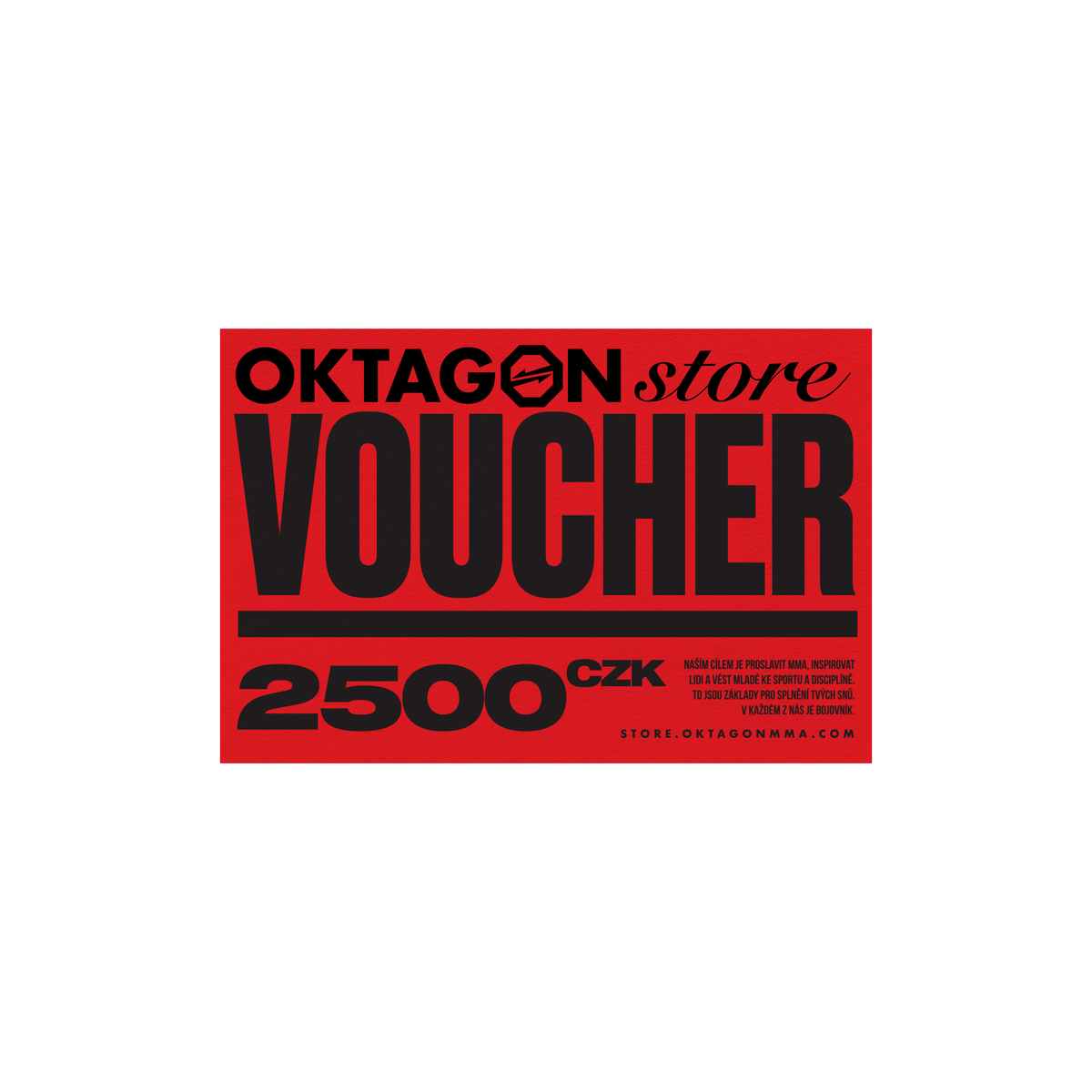 Gift Card - 2500 Kč - OKTAGON MMA Store