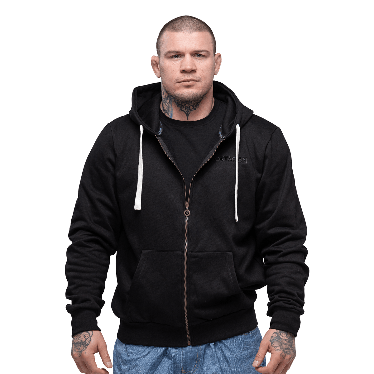 HOODIE FACE YOUR FEAR - BLACK - OKTAGON MMA Store