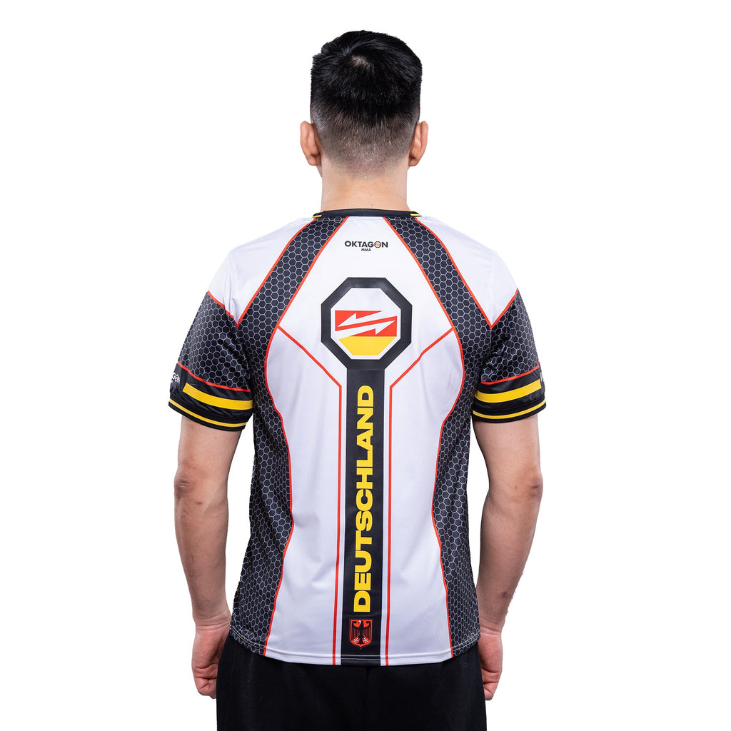JERSEY OKTAGON GERMANY WHITE 2025 - OKTAGON MMA Store