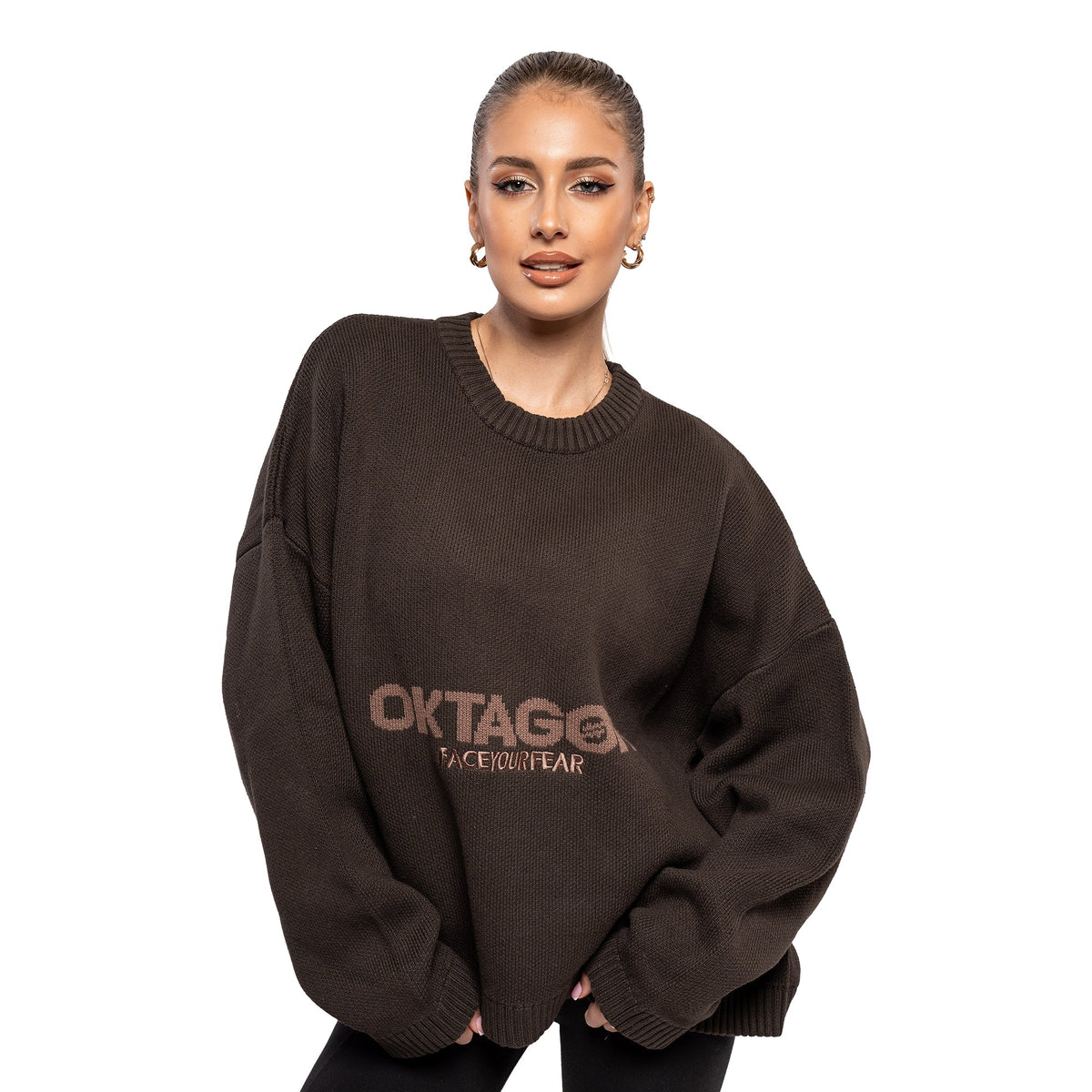 KNITTED SWEATER FACE YOUR FEAR - OKTAGON MMA Store