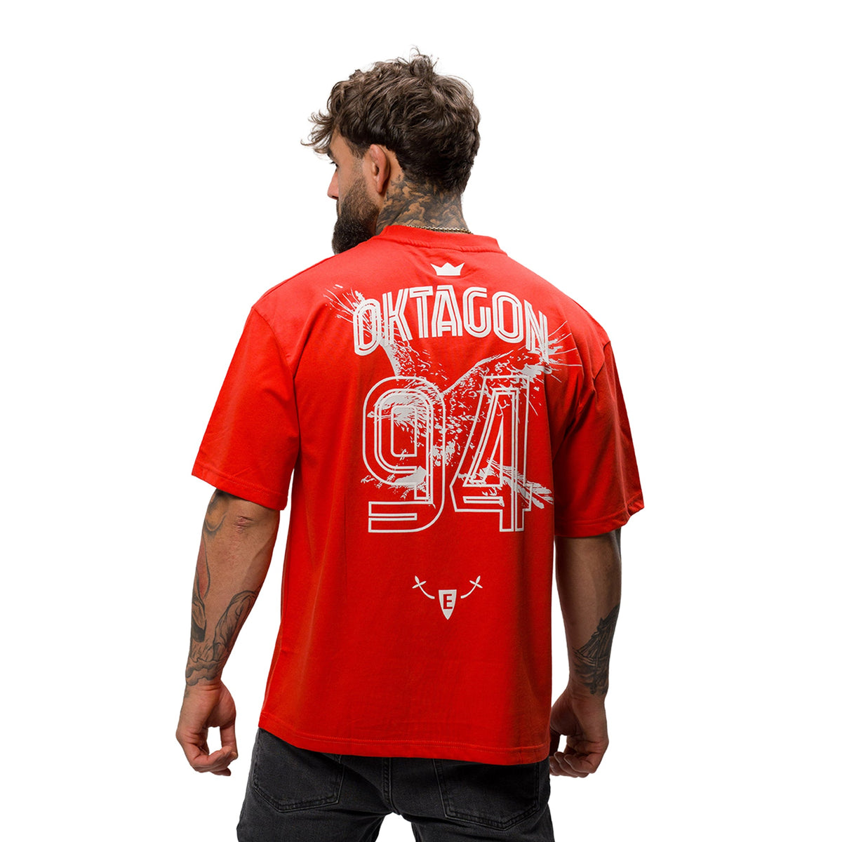 OKTAGON "FRANKFURT 94" T-SHIRT - RED - OKTAGON Store