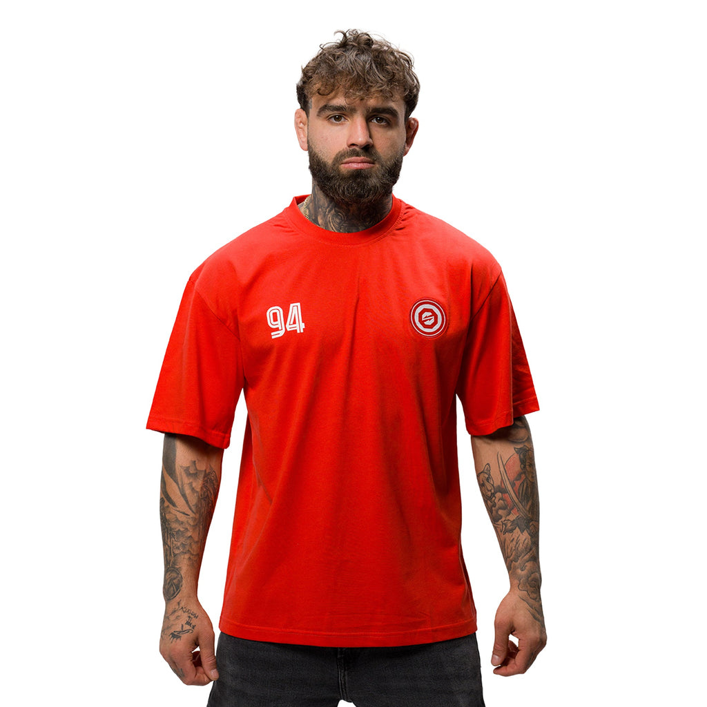 OKTAGON "FRANKFURT 94" T-SHIRT - RED - OKTAGON Store