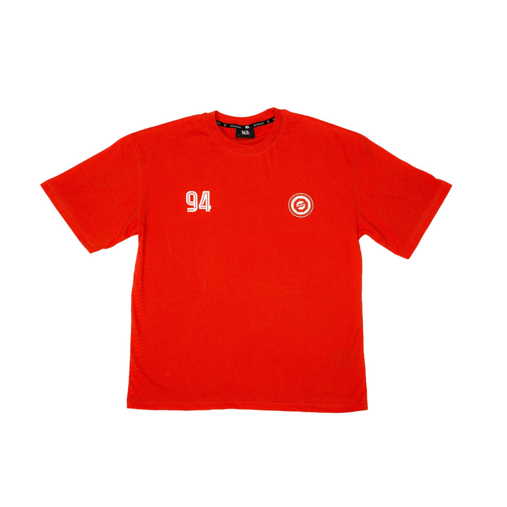 OKTAGON "FRANKFURT 94" T-SHIRT - RED - OKTAGON Store