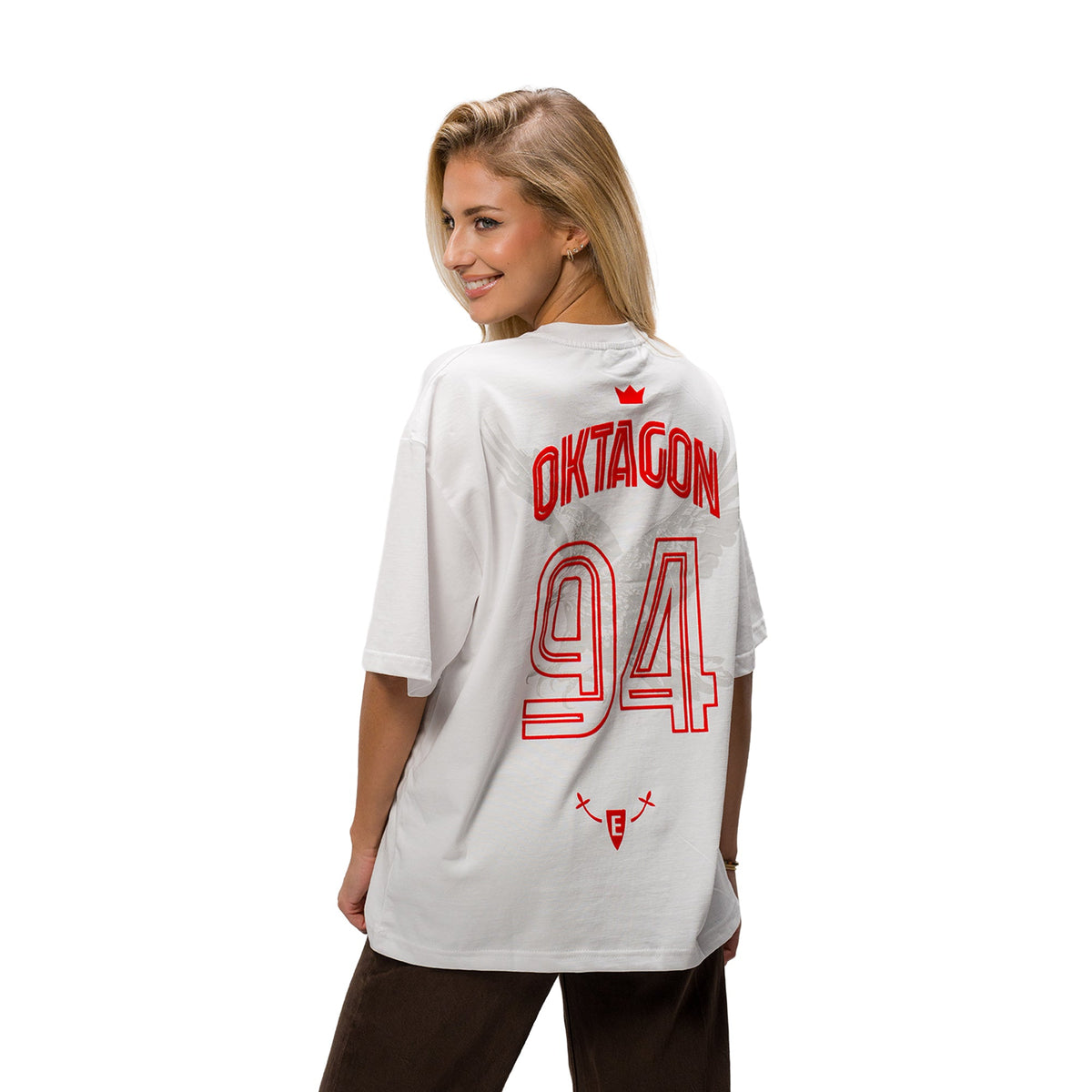 OKTAGON "FRANKFURT 94" T-SHIRT - WHITE - OKTAGON Store