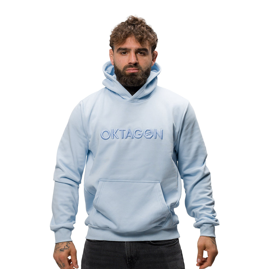 OKTAGON HOODIE ESSENTIALS - BLUE - OKTAGON Store