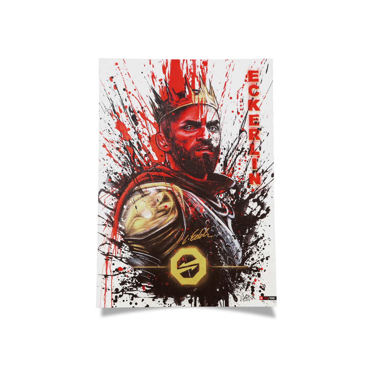 POSTER ECKERLIN - GELLERT - SIGNED - OKTAGON MMA Store