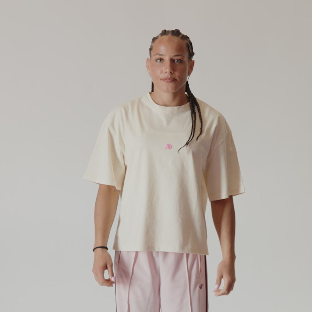 Alina Dalaslan "AD" Signature White Tee