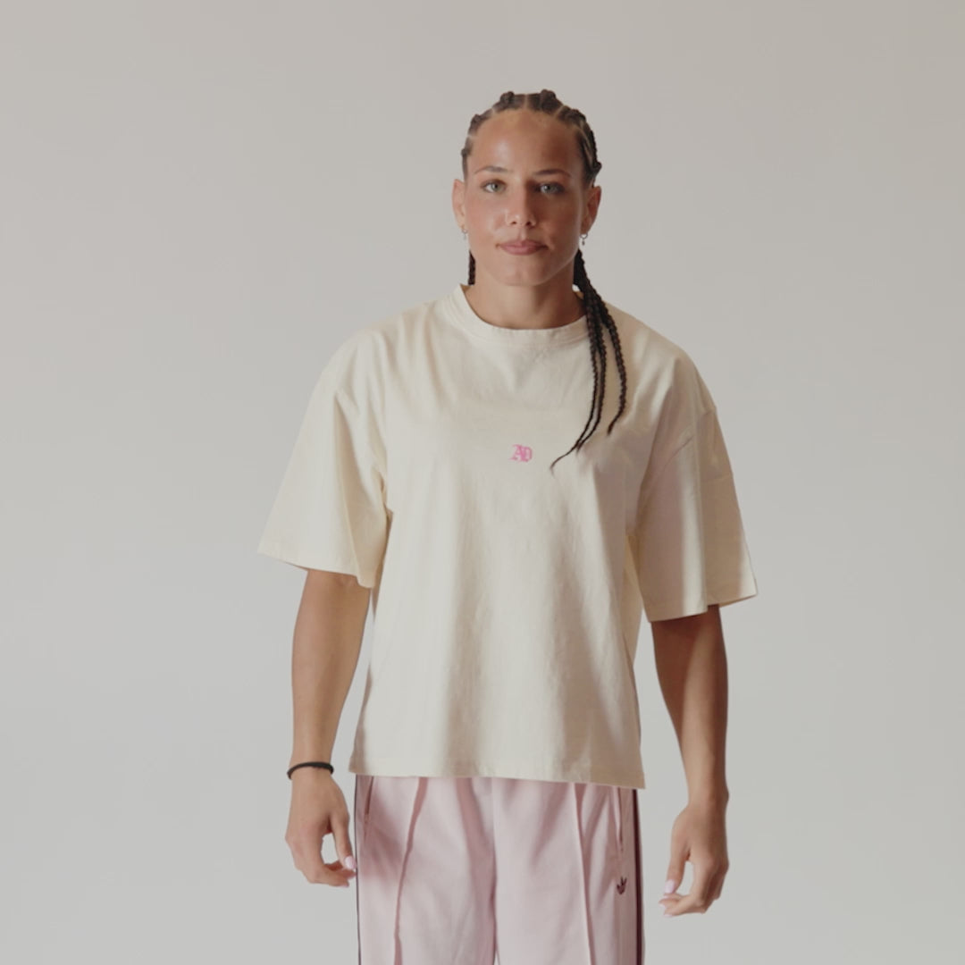 Alina Dalaslan "AD" Signature White Tee