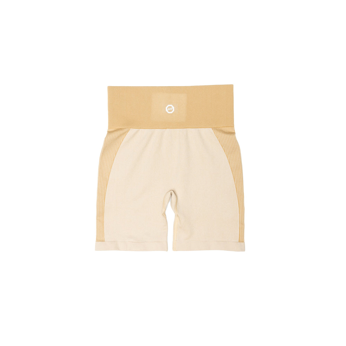 SEAMLESS - BIKER SHORTS BEIGE - OKTAGON MMA Store