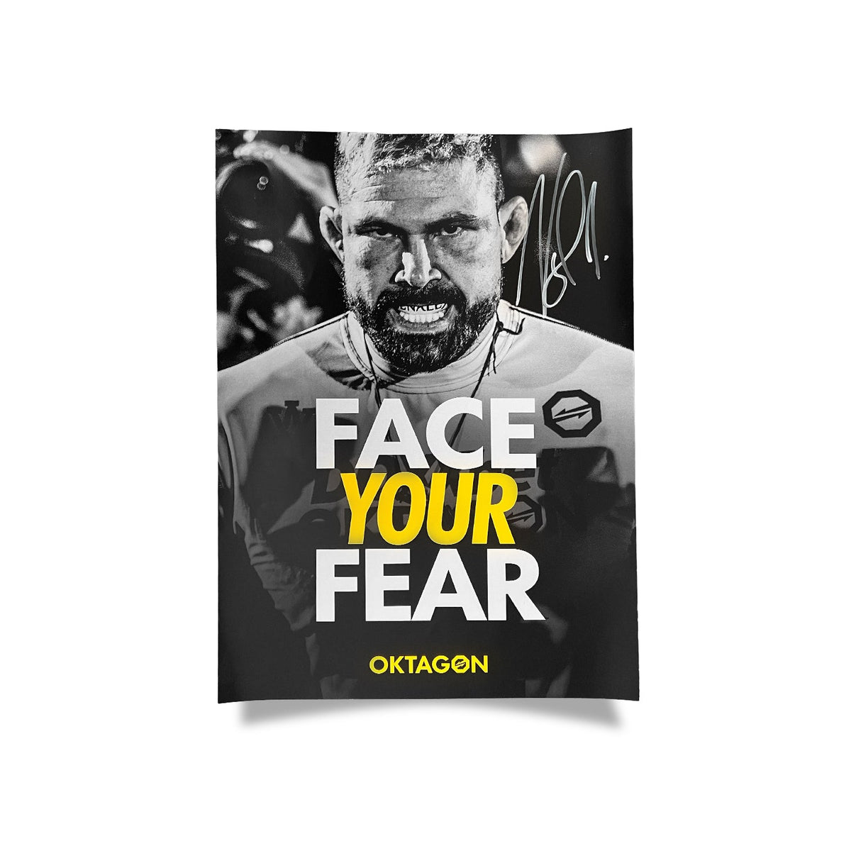 Signed A3 Poster – Attila Végh / Face Your Fear - OKTAGON MMA Store