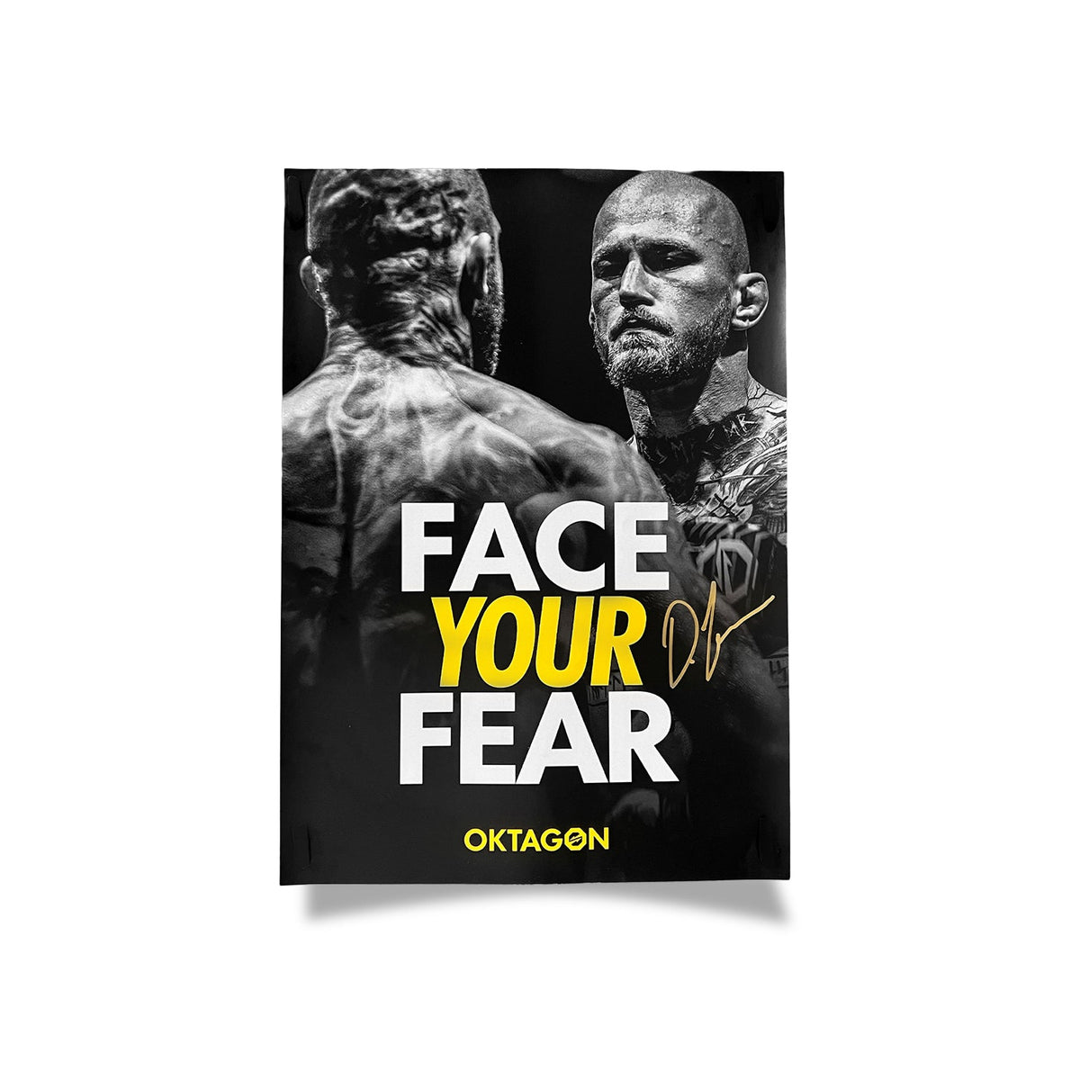 Signed A3 Poster – Dominik Humburger / Face Your Fear - OKTAGON MMA Store