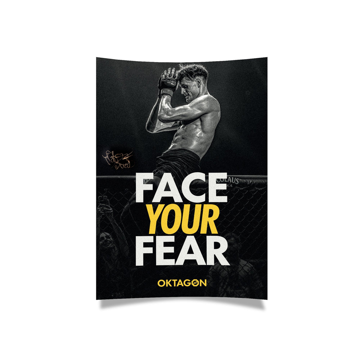 Signed A3 Poster - Matěj Peňáz / Face Your Fear - OKTAGON Store