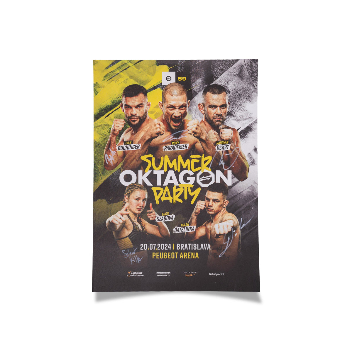 SIGNED POSTER OKTAGON 59 - OKTAGON MMA Store