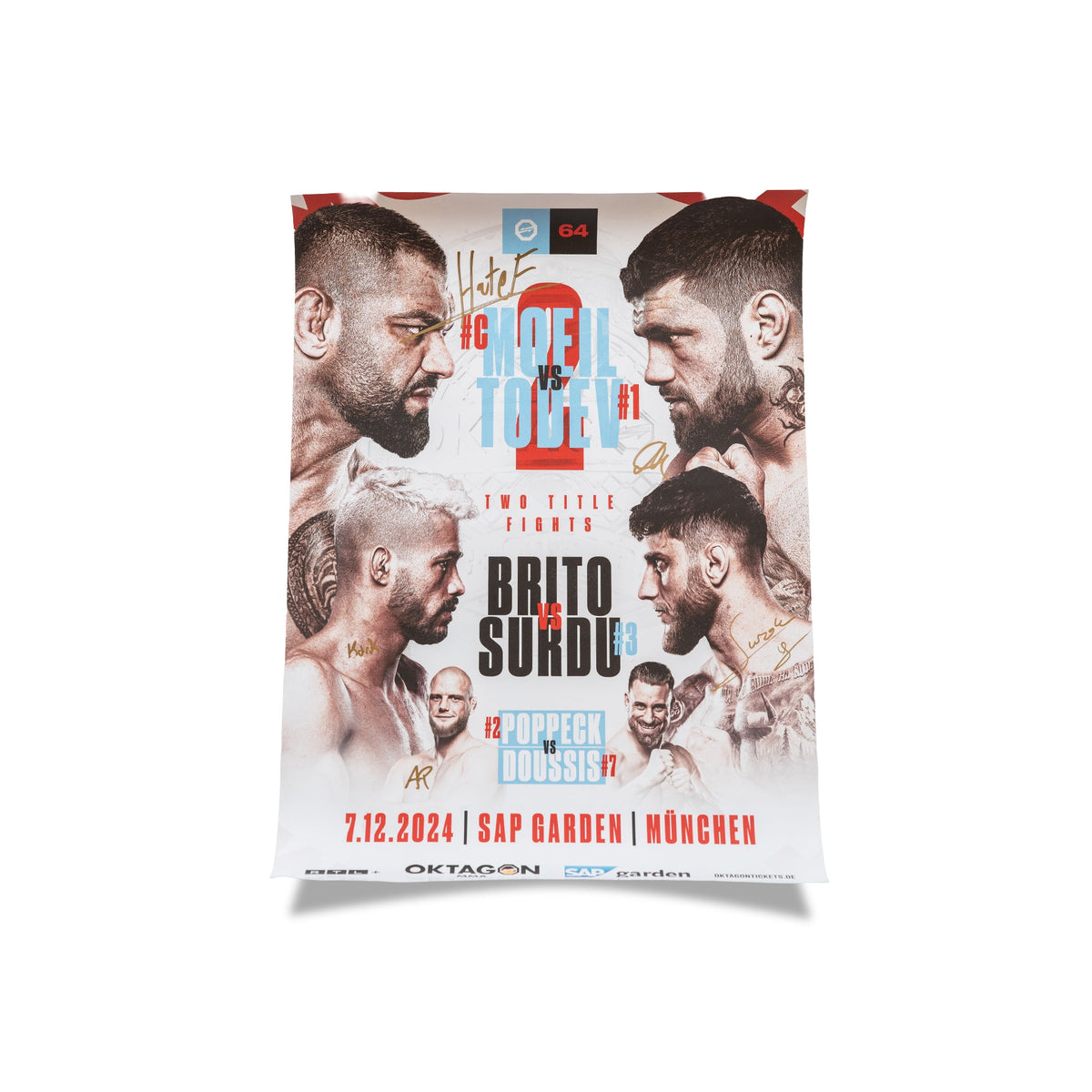 SIGNED POSTER OKTAGON 64 - OKTAGON MMA Store