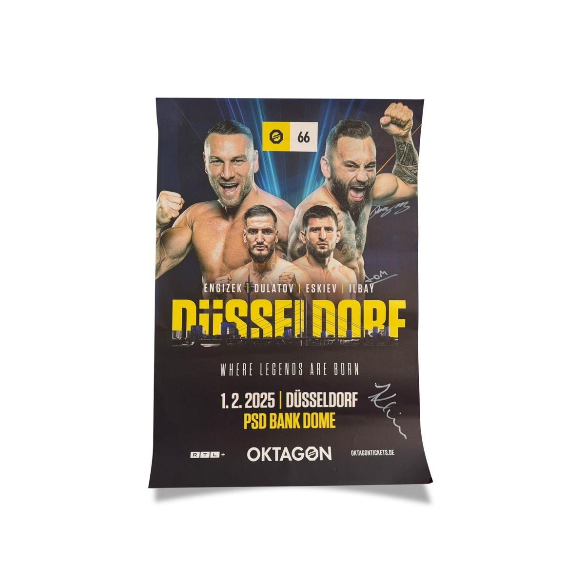 SIGNED POSTER OKTAGON 66 - OKTAGON MMA Store