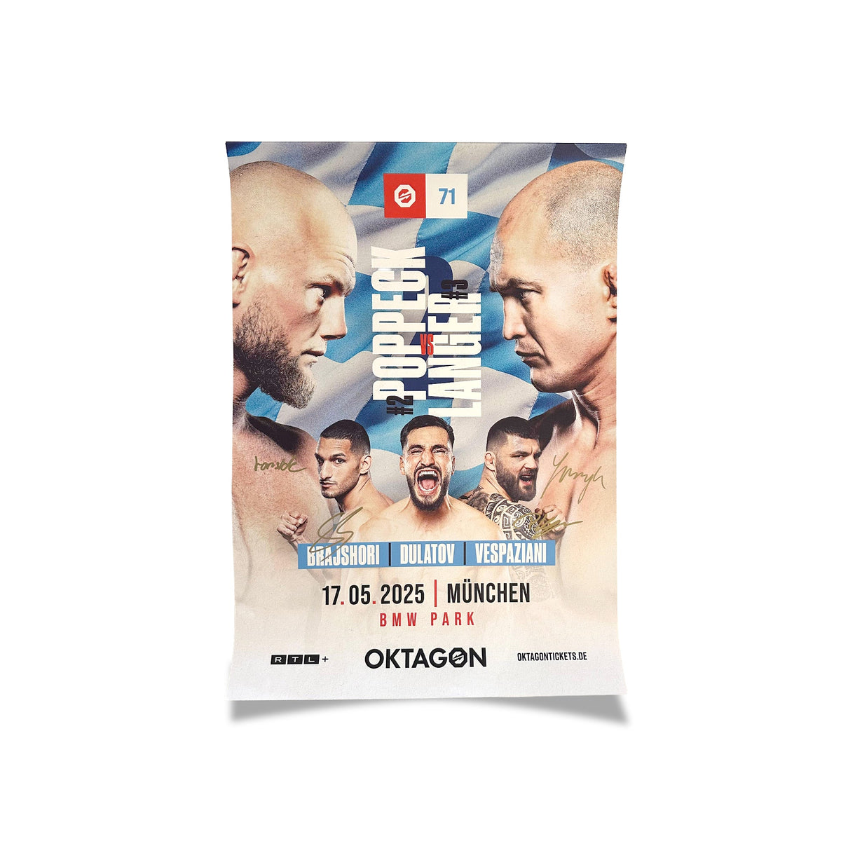 SIGNED POSTER OKTAGON 71 - OKTAGON MMA Store