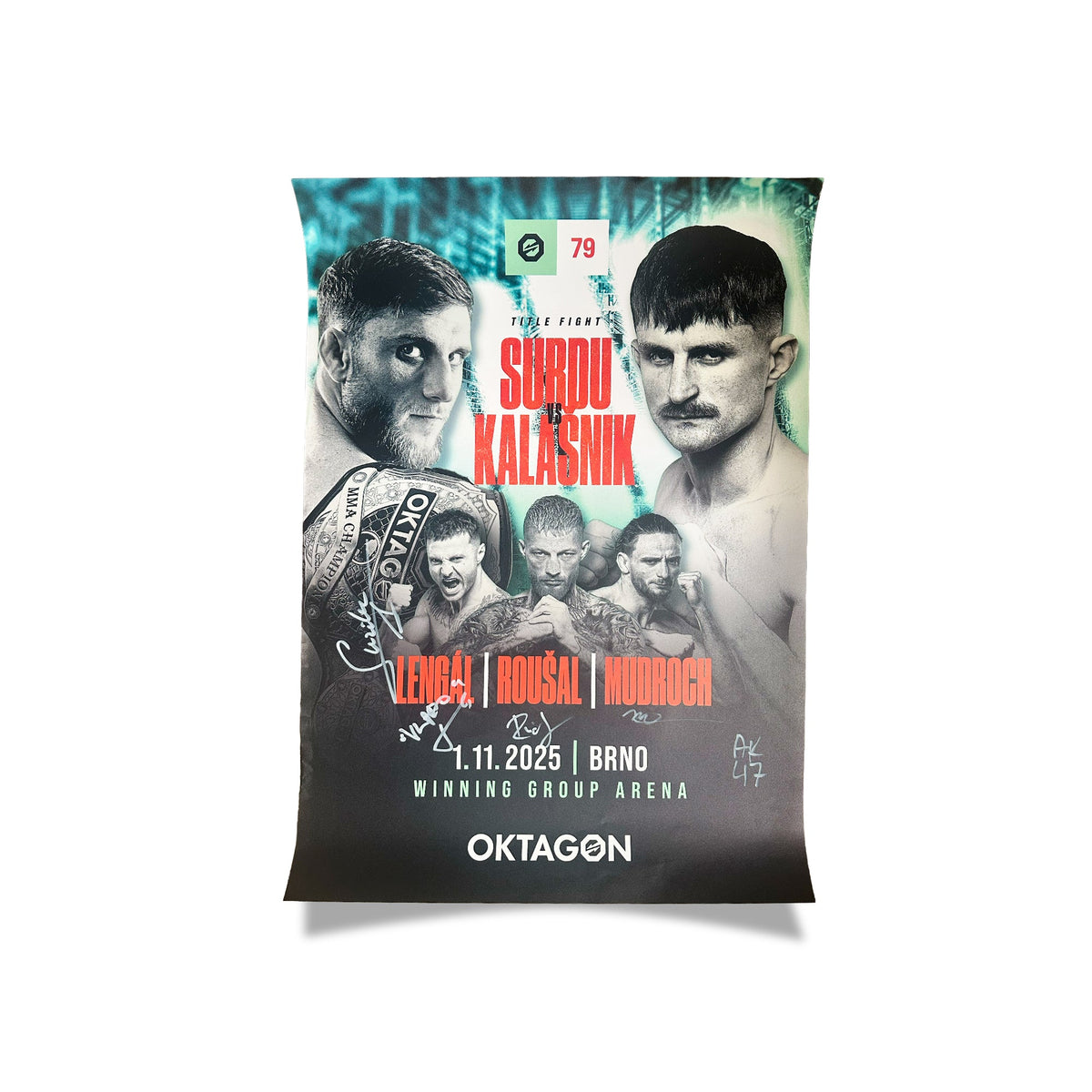 SIGNED POSTER OKTAGON 79 - OKTAGON MMA Store