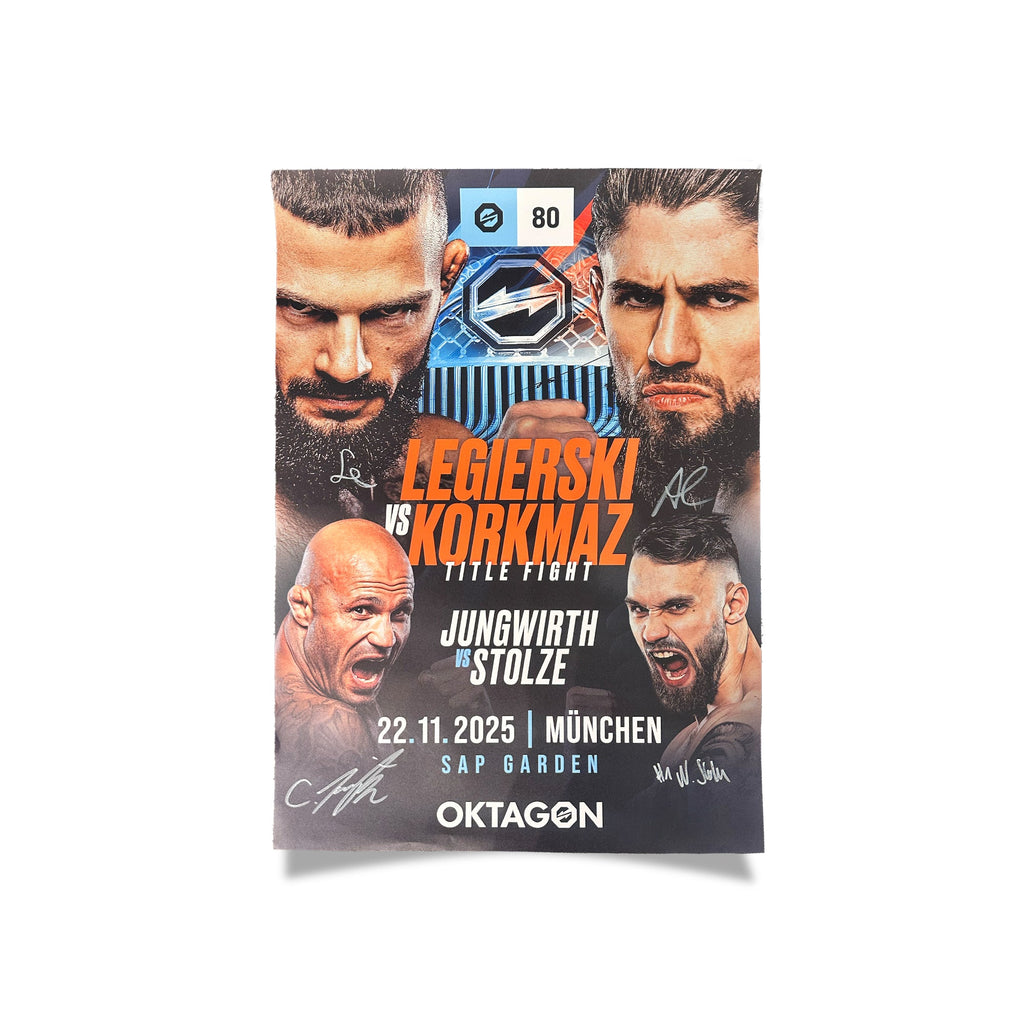 SIGNED POSTER OKTAGON 80 - OKTAGON MMA Store