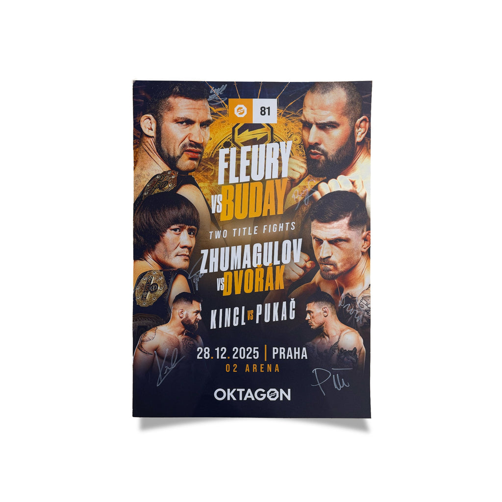 SIGNED POSTER OKTAGON 81 - OKTAGON MMA Store