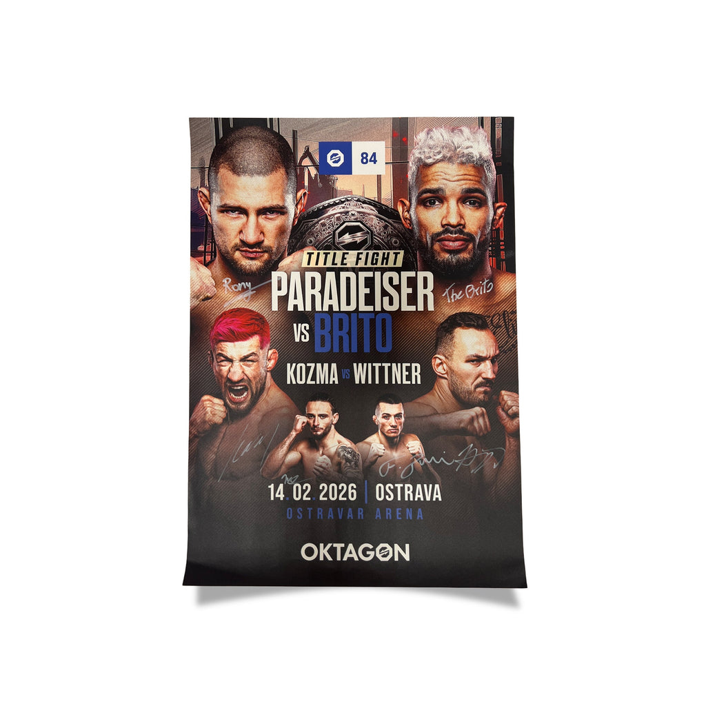 SIGNED POSTER OKTAGON 84 - OKTAGON MMA Store