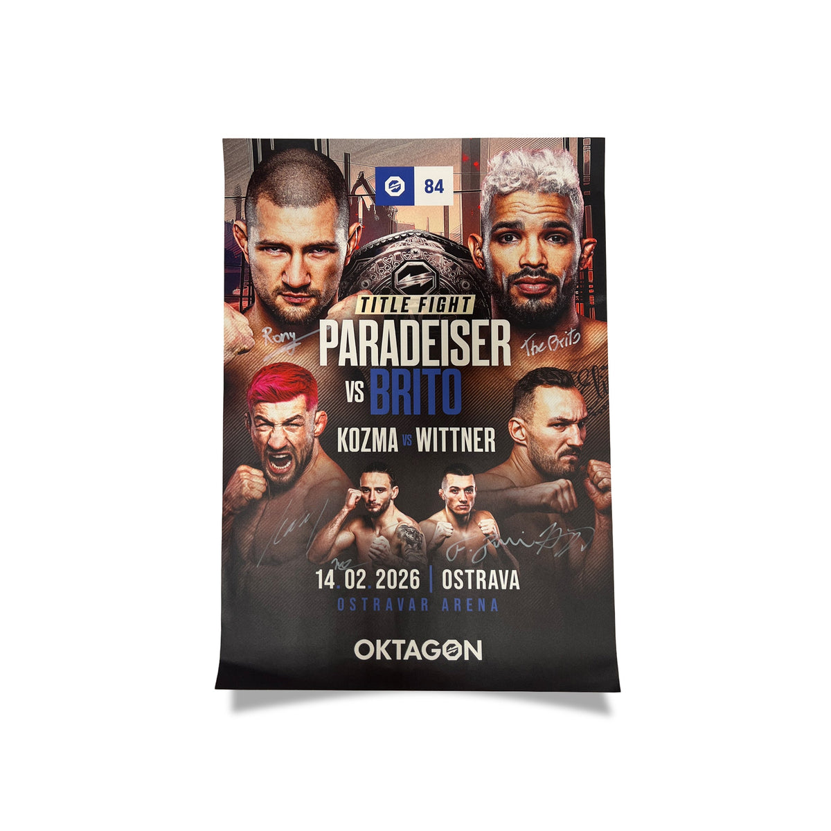 SIGNED POSTER OKTAGON 84 - OKTAGON MMA Store