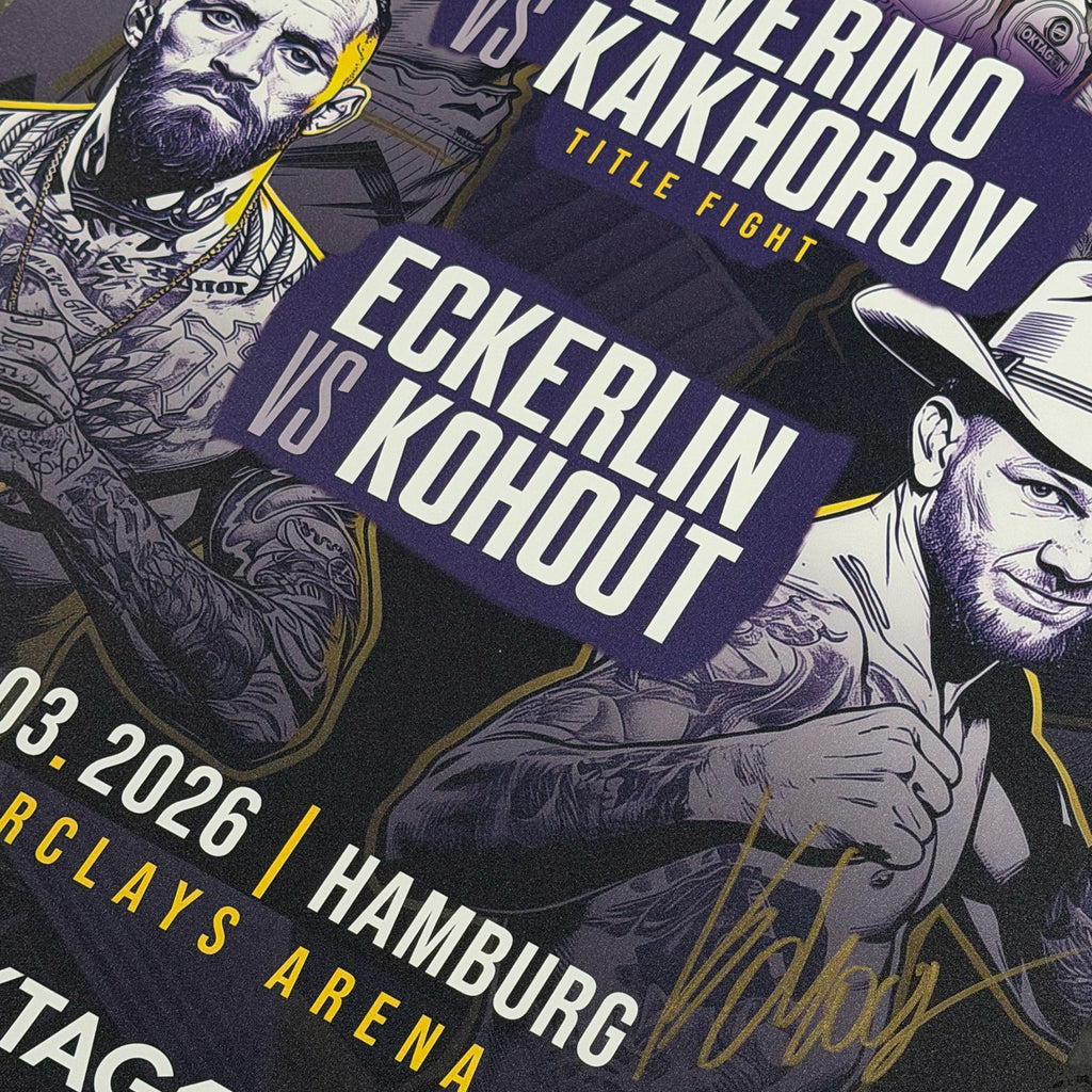 SIGNED POSTER OKTAGON 85 - OKTAGON MMA Store