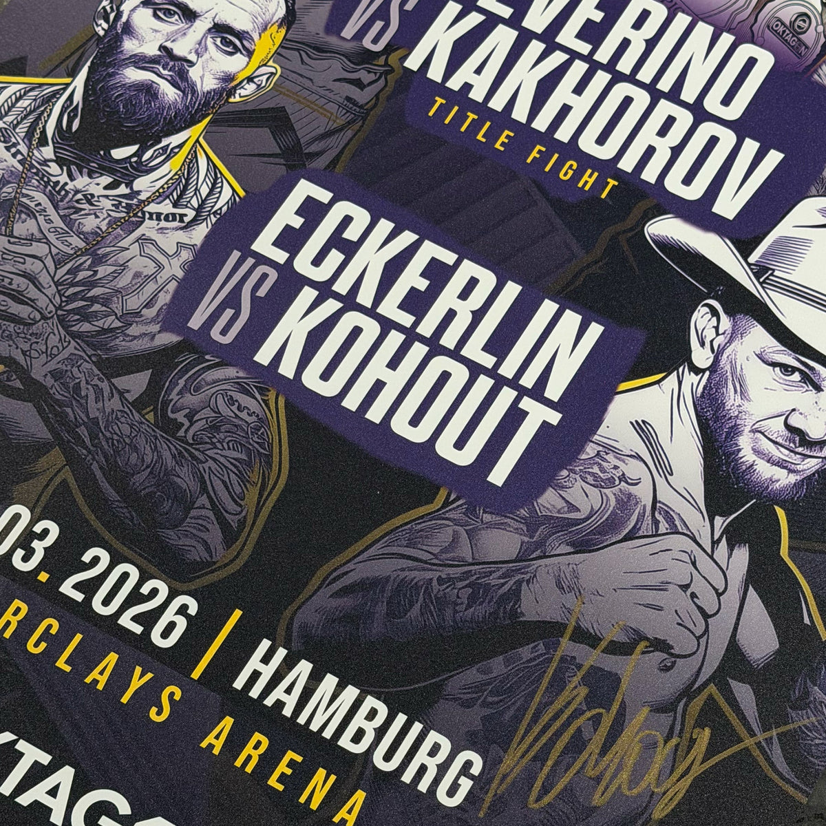 SIGNED POSTER OKTAGON 85 - OKTAGON MMA Store