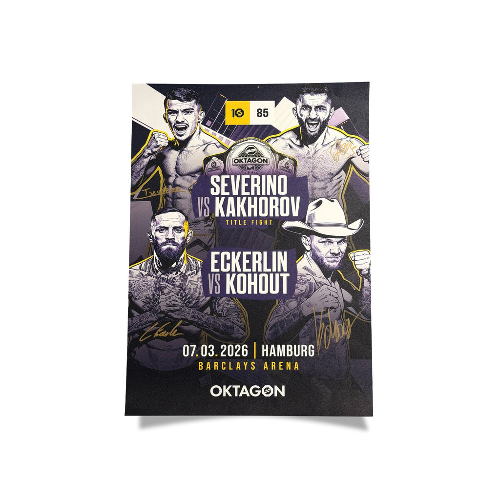 SIGNED POSTER OKTAGON 85 - OKTAGON MMA Store