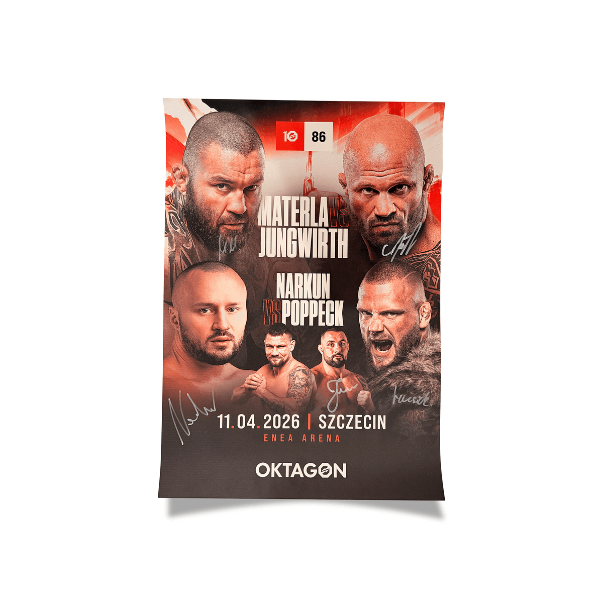 SIGNED POSTER OKTAGON 86 - OKTAGON MMA Store