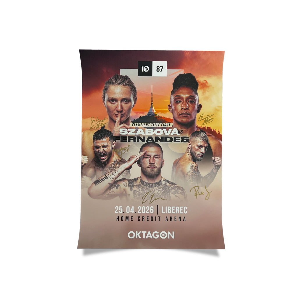 SIGNED POSTER OKTAGON 87 - OKTAGON MMA Store