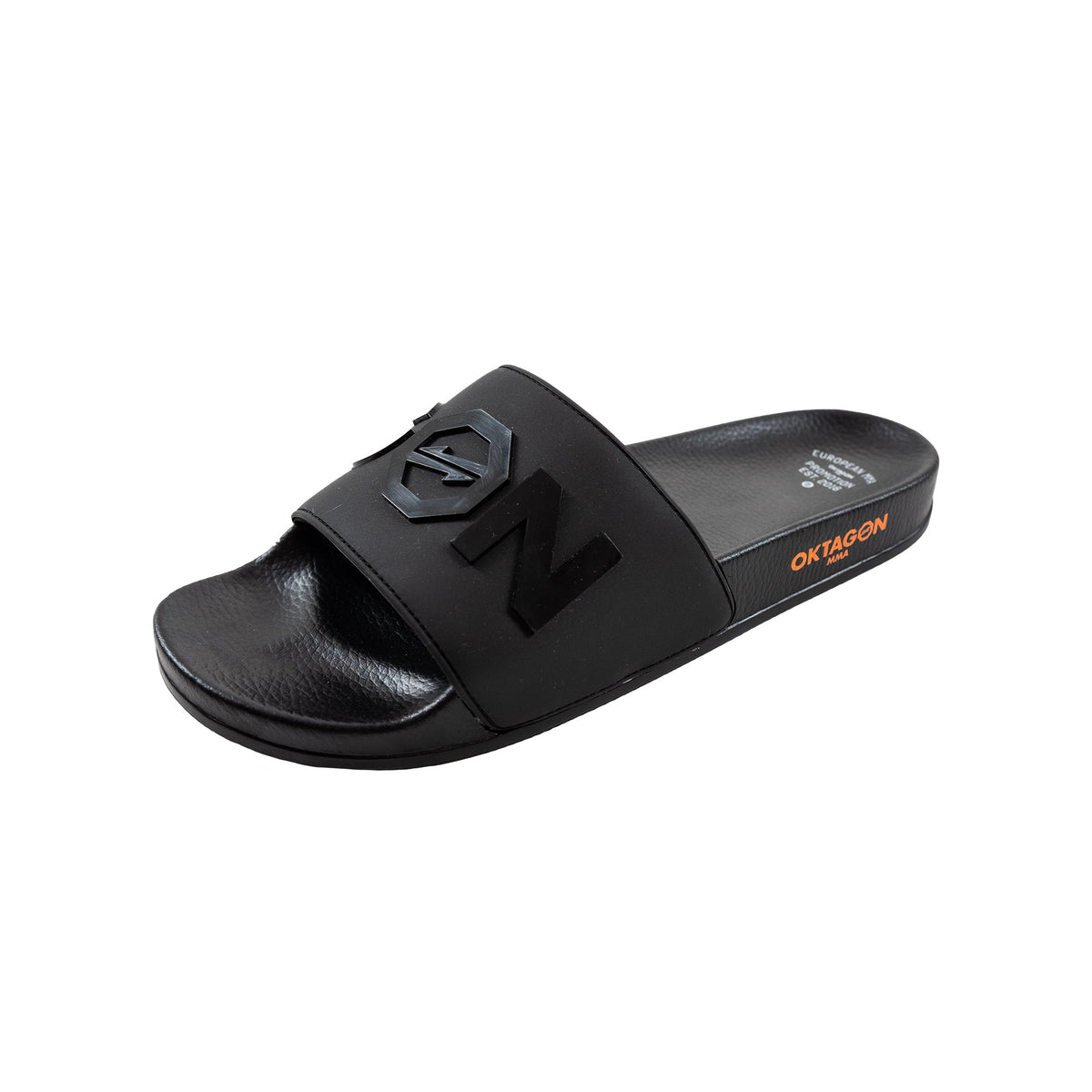 SLIPPERS OKTAGON BLACK - OKTAGON MMA Store