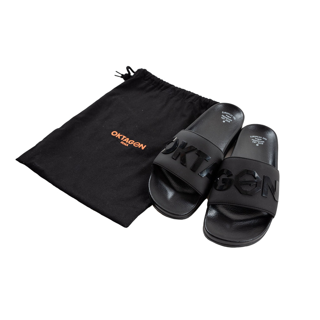SLIPPERS OKTAGON BLACK - OKTAGON MMA Store