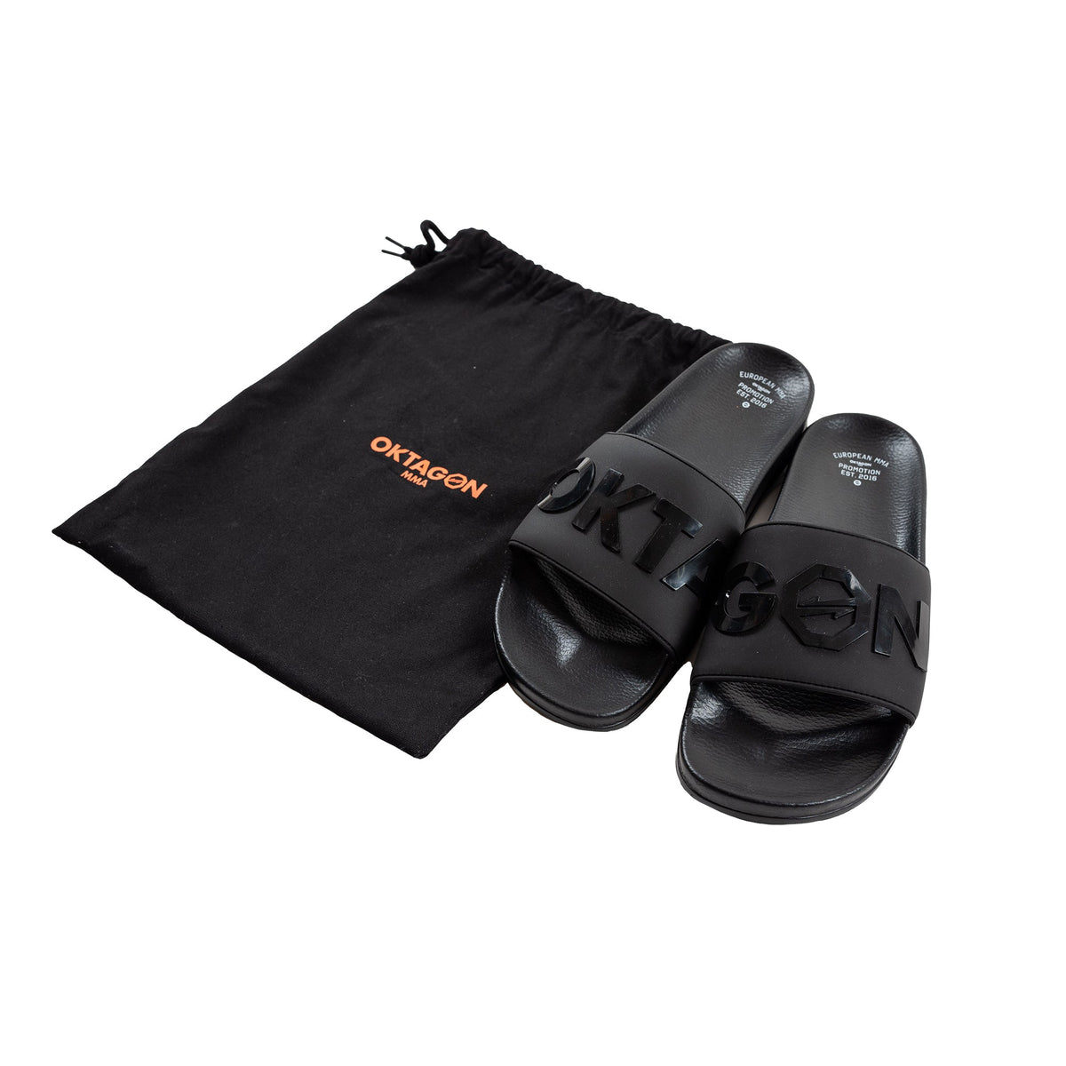 SLIPPERS OKTAGON BLACK - OKTAGON MMA Store