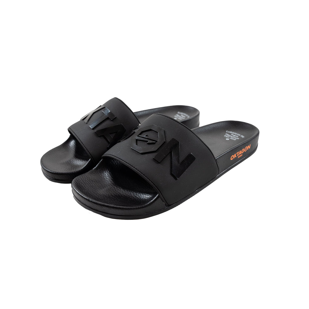 SLIPPERS OKTAGON BLACK - OKTAGON MMA Store
