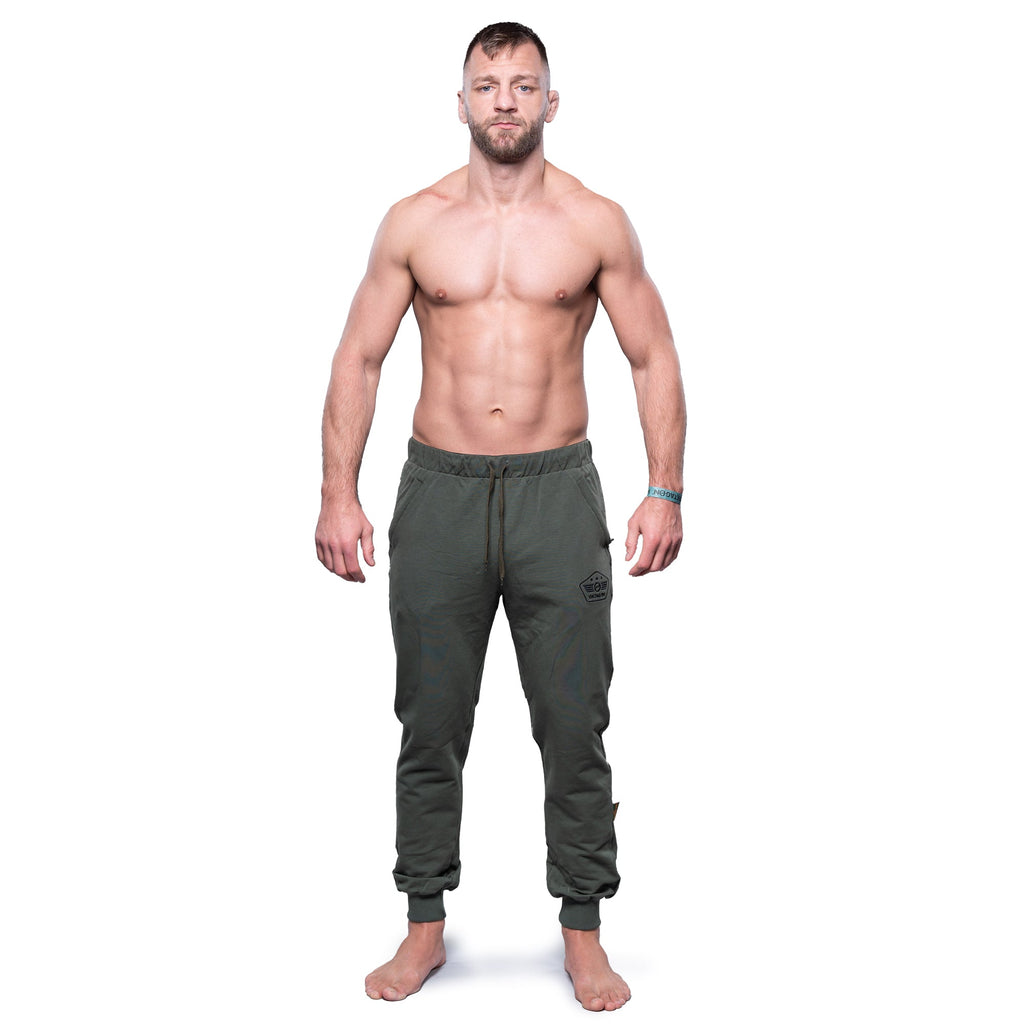 SWEATPANTS ARMY DROP KHAKI - OKTAGON MMA Store