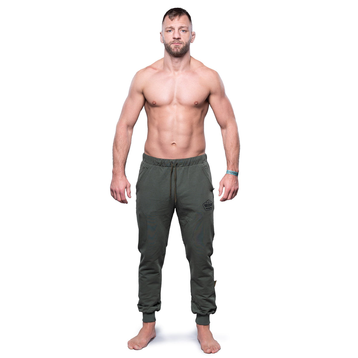 SWEATPANTS ARMY DROP KHAKI - OKTAGON MMA Store