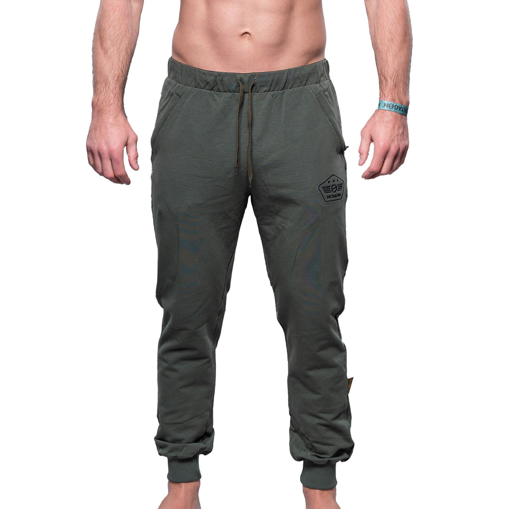 SWEATPANTS ARMY DROP KHAKI - OKTAGON MMA Store