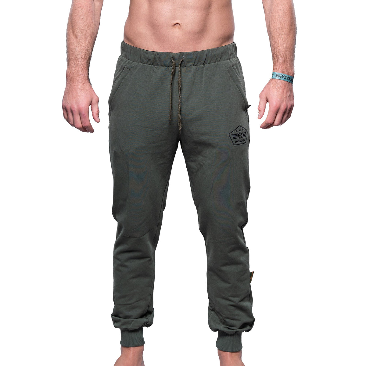 SWEATPANTS ARMY DROP KHAKI - OKTAGON MMA Store
